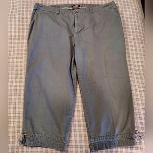 Women's green cotton capris sz 18W